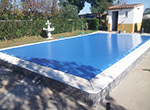 Instalación de lona de piscina en Talavera de la Reina.